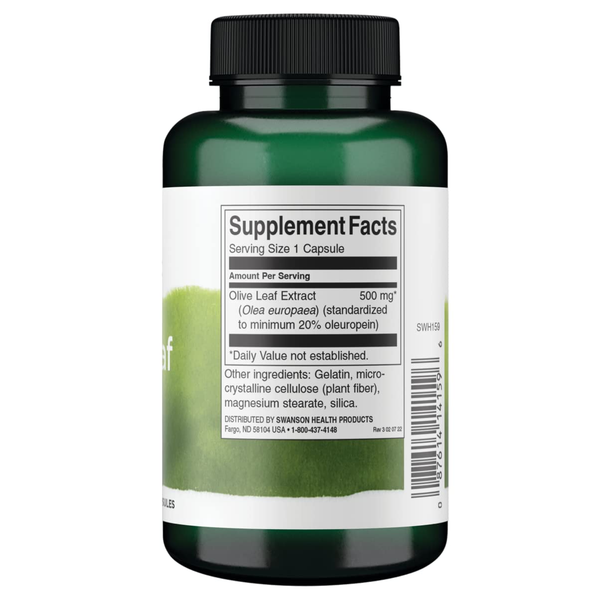 Foto 4 pulgar | Suplemento De Extracto De Hoja De Olivo De Swanson 500 Mg 240 Cápsulas - Venta Internacional.