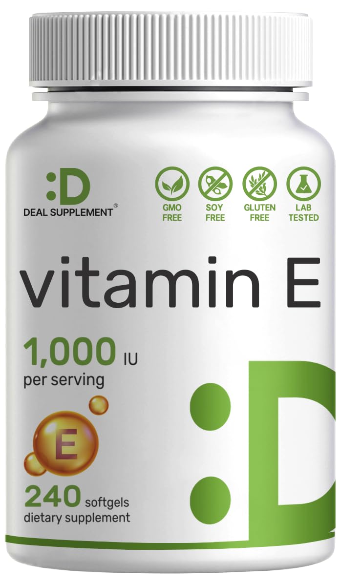 Foto 2 pulgar | Suplementos De Vitamina E, Suplemento De Oferta De 1000 Ui, 240 Cápsulas Blandas - Venta Internacional.