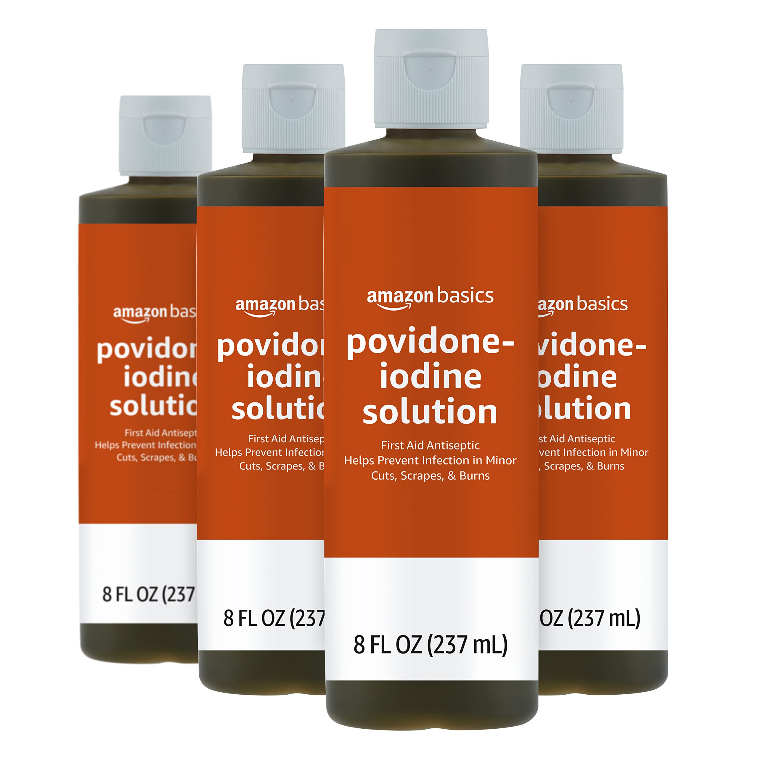 Foto 2 pulgar | Antiséptico De Primeros Auxilios Amazon Basics Con 10% De Povidona Yodada, 240 Ml X4 - Venta Internacional.