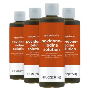 Foto 1 | Antiséptico De Primeros Auxilios Amazon Basics Con 10% De Povidona Yodada, 240 Ml X4 - Venta Internacional.