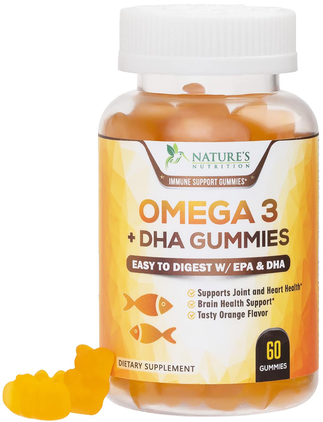 Gomitas De Aceite De Pescado Omega 3 Supplement Nature's Nutrition 60 - Venta Internacional.