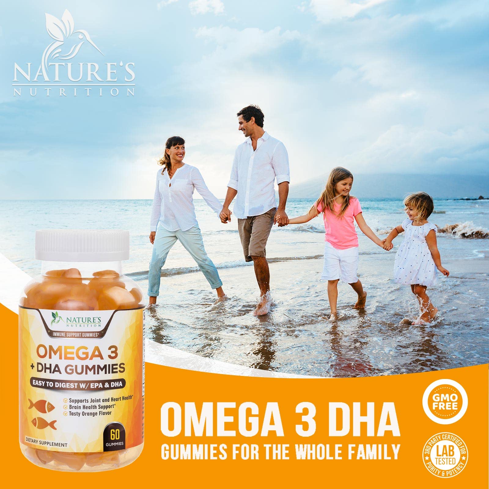 Foto 7 pulgar | Gomitas De Aceite De Pescado Omega 3 Supplement Nature's Nutrition 60 - Venta Internacional.