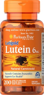 Foto 1 | Complemente 6 Mg De Luteína Puritan's Pride Con Zeaxantina 200 Cápsulas Blandas - Venta Internacional.