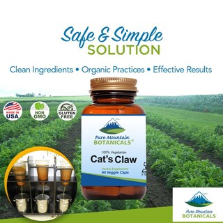 Foto 2 | Suplemento Pure Mountain Botanicals Cat's Claw 90 Cápsulas - Venta Internacional.