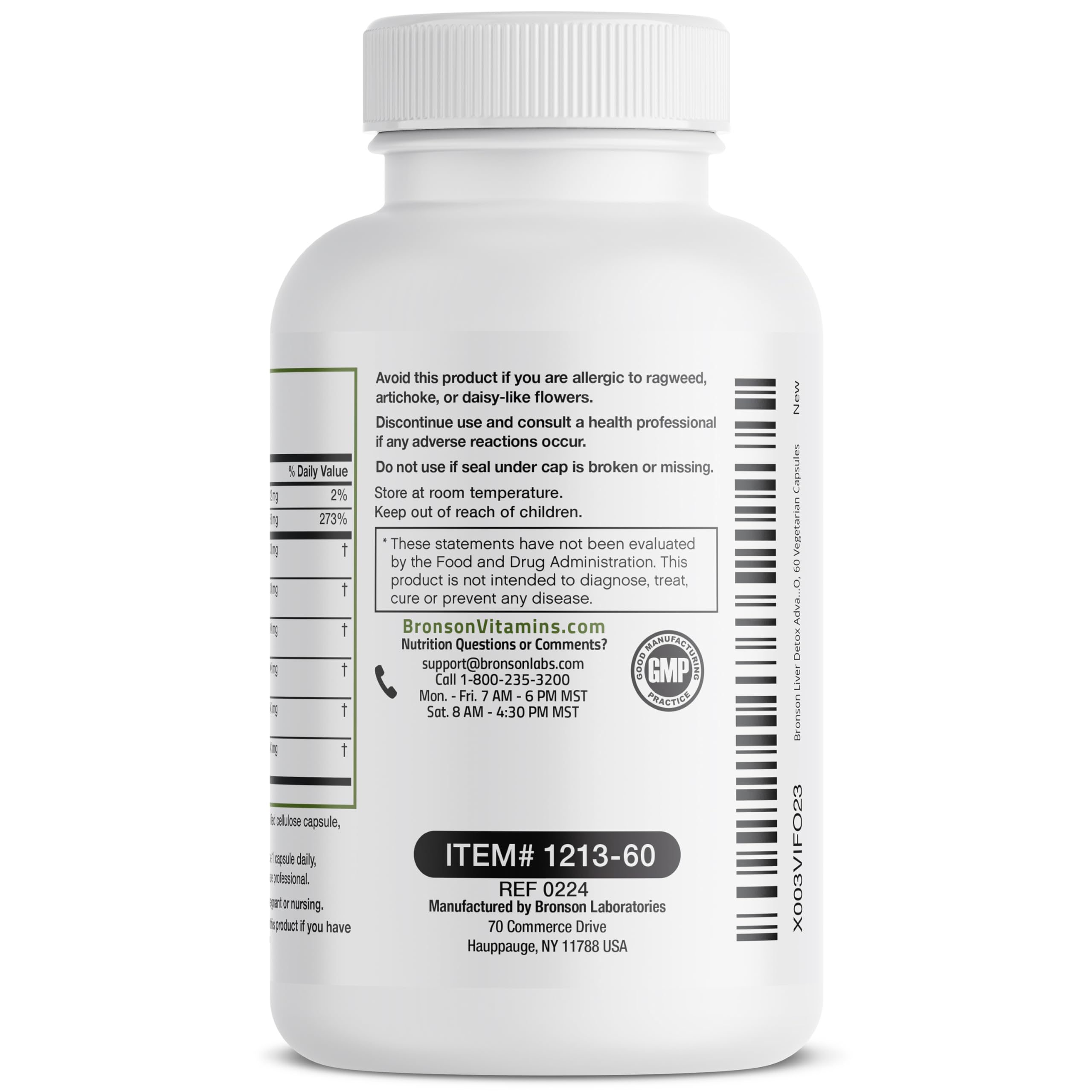 Foto 7 | Suplemento Bronson Liver Detox Advanced 60 Cápsulas - Venta Internacional.