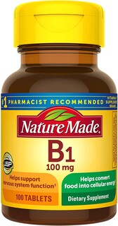 Foto 1 | Tabletas De Vitamina B-1 Nature Made, 100 Mg, 100 Unidades, Paquete De 2 - Venta Internacional.