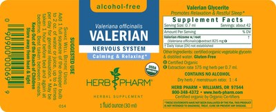 Foto 2 | Suplemento Para Dormir Herb Pharm, Raíz De Valeriana Orgánica, 30 Ml - Venta Internacional.