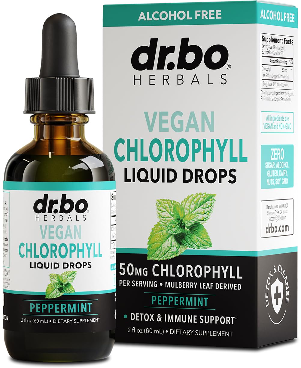 Foto 1 | Suplemento En Gotas Líquidas De Clorofila Dr. Bo, 60 Ml, Vegano - Venta Internacional.