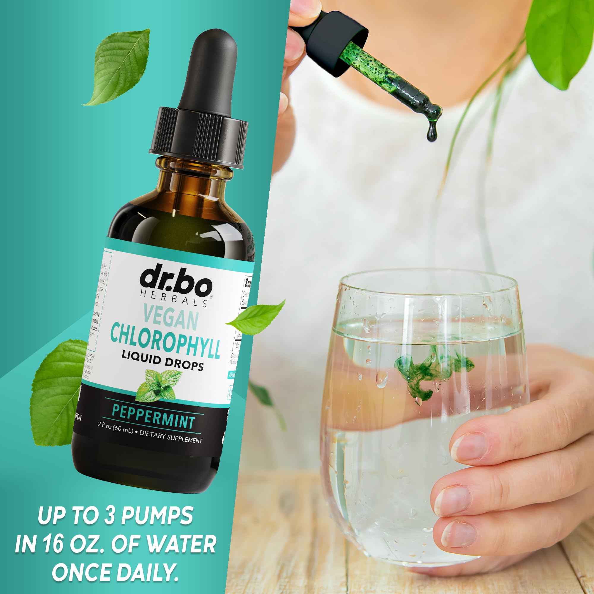Foto 8 pulgar | Suplemento En Gotas Líquidas De Clorofila Dr. Bo, 60 Ml, Vegano - Venta Internacional.