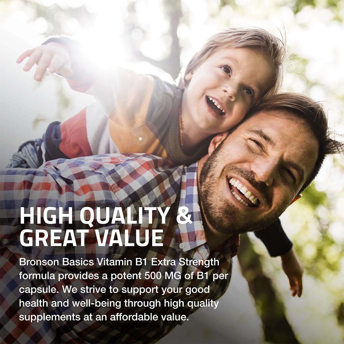 Foto 5 pulgar | Suplemento Bronson Vitamina B1 Extra Strength 500 Mg 60 Cápsulas - Venta Internacional.
