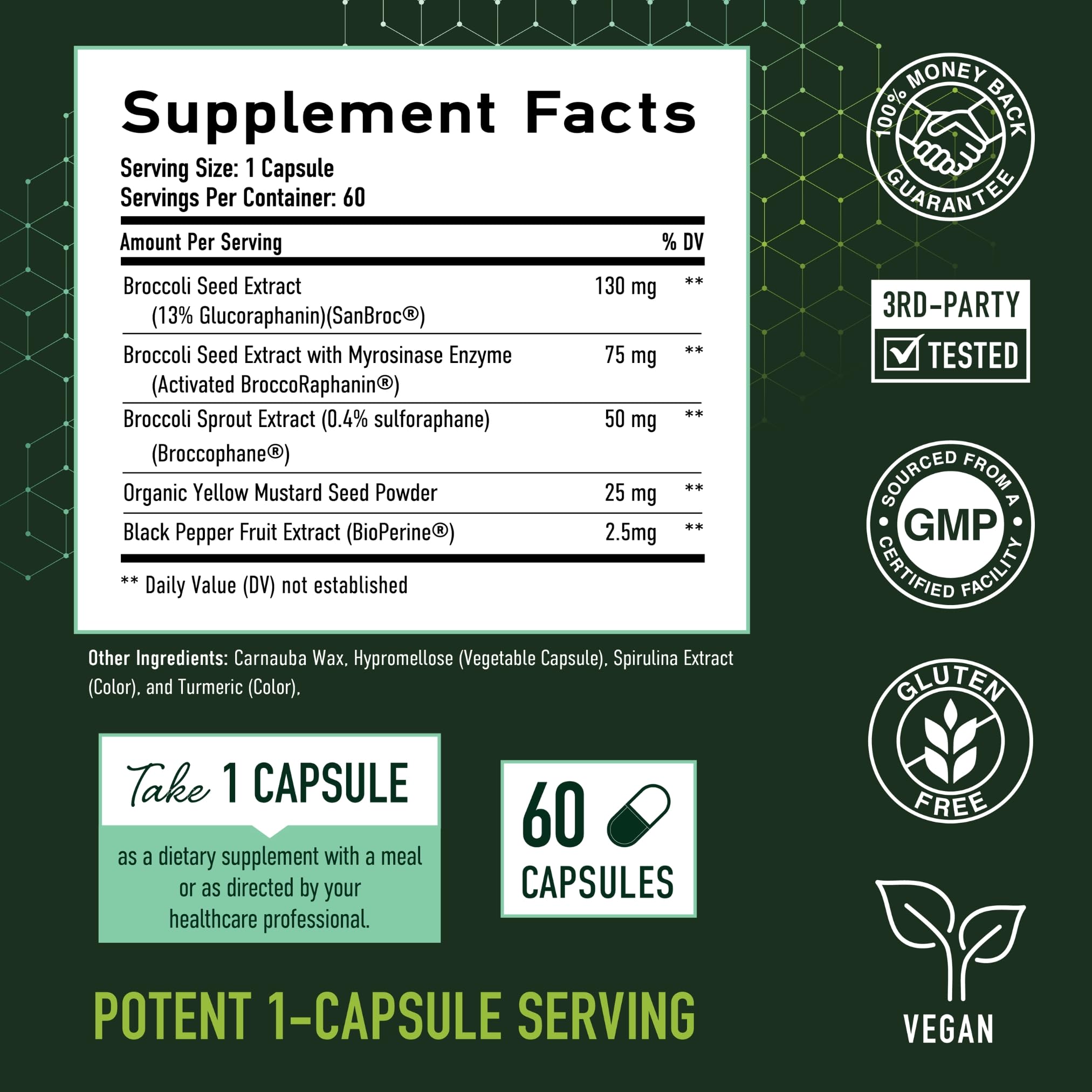Foto 7 pulgar | Suplemento Smnutrition De Sulforafano De 50 Mg De Brotes De Brócoli - Venta Internacional.