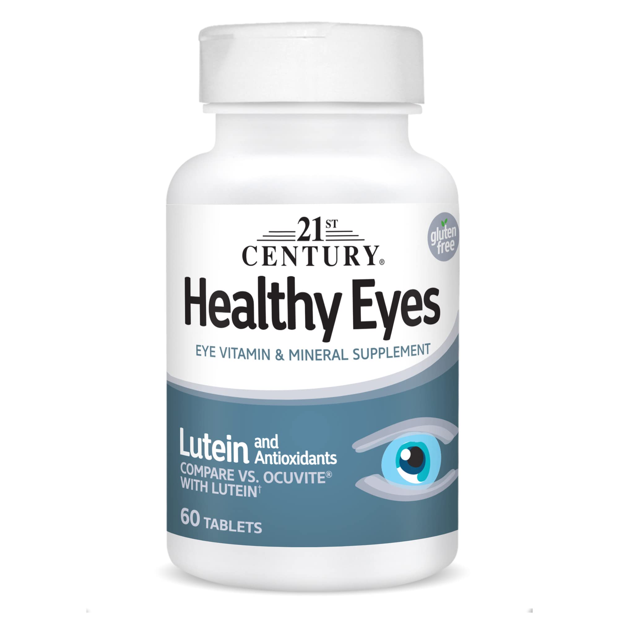 Complemente 21st Century Healthy Eyes Con Luteína, 60 Tabletas - Venta Internacional.