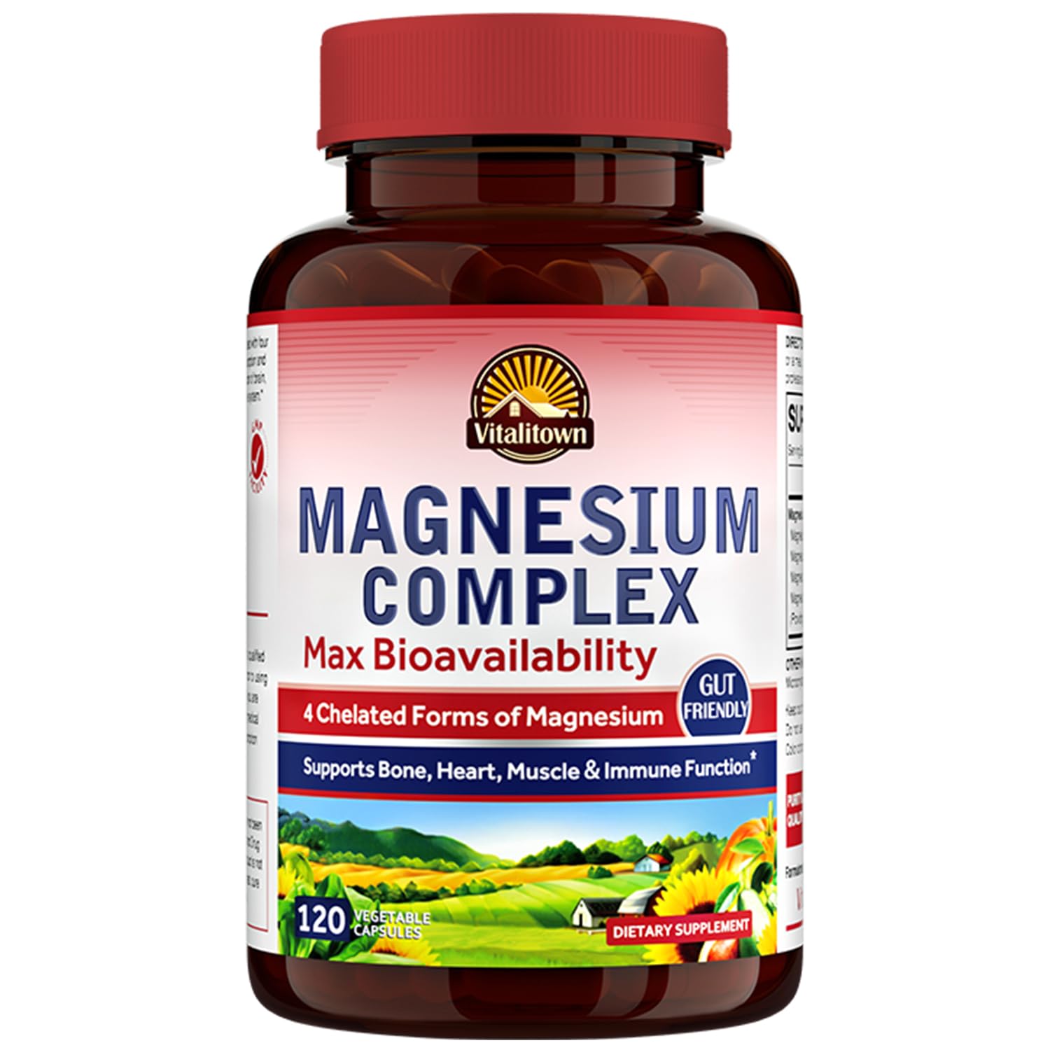 Foto 2 pulgar | Suplemento Vitalitown Magnesium Complex 500 Mg 120 Cápsulas - Venta Internacional.