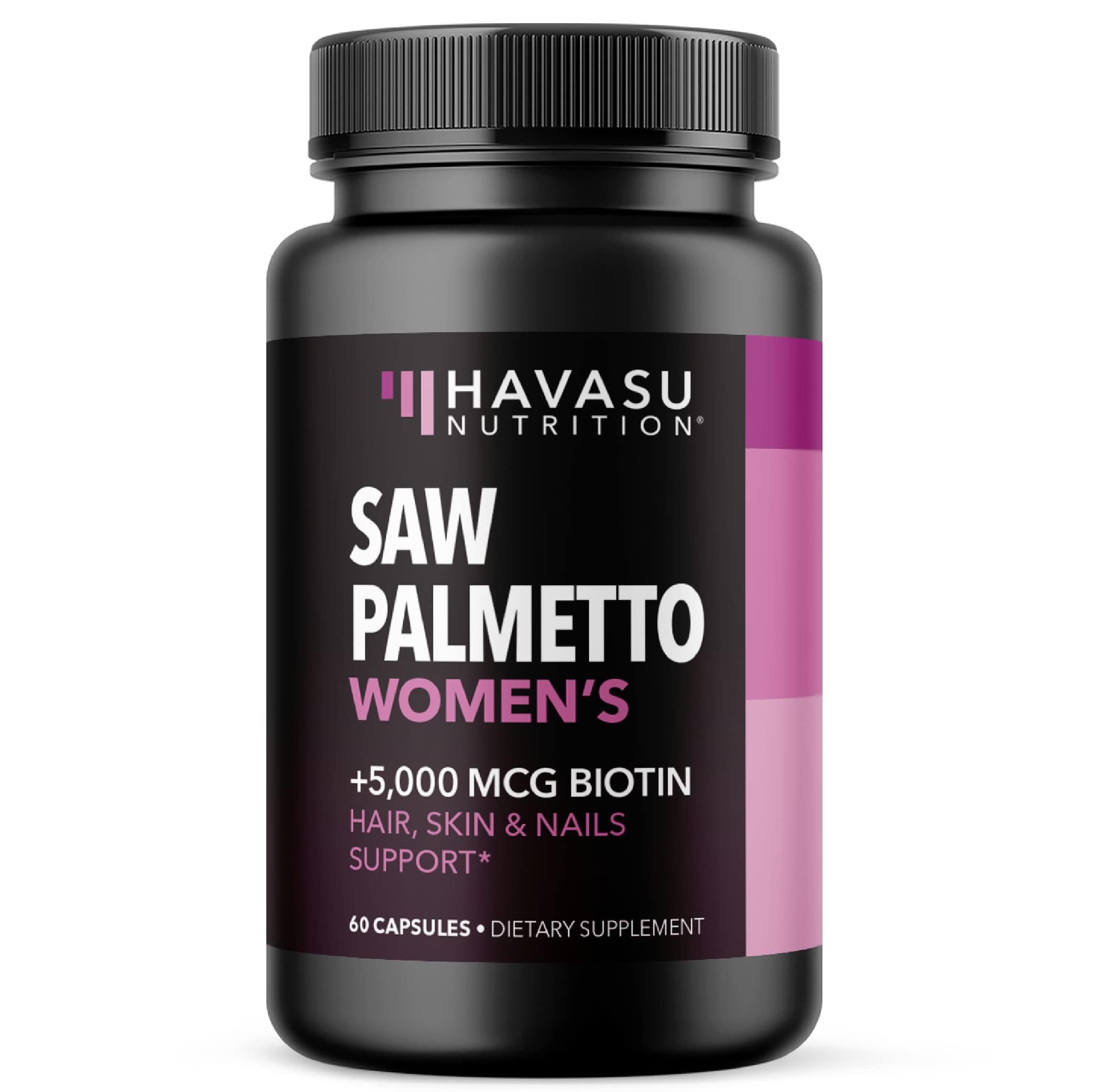 Foto 2 pulgar | Suplemento Havasu Nutrition Saw Palmetto + 5000 Mcg De Biotina - Venta Internacional.