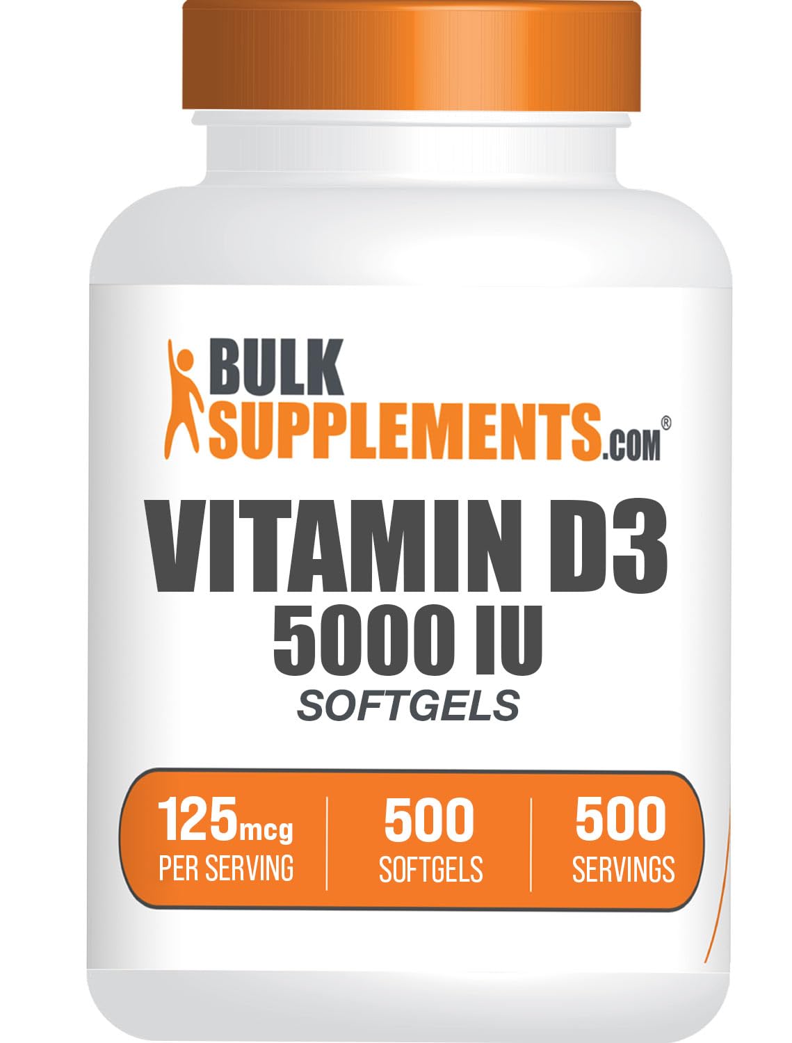 Foto 2 pulgar | Cápsulas Blandas De Vitamina D3 De 5000 Ui De Supplement Bulksupplements.com - Venta Internacional.