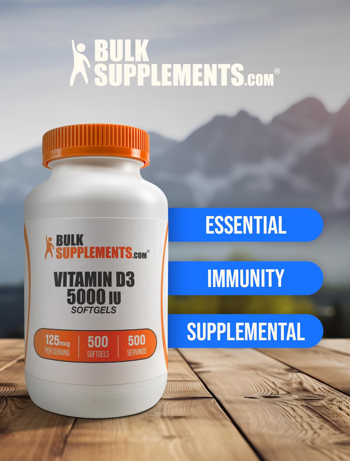 Foto 6 pulgar | Cápsulas Blandas De Vitamina D3 De 5000 Ui De Supplement Bulksupplements.com - Venta Internacional.