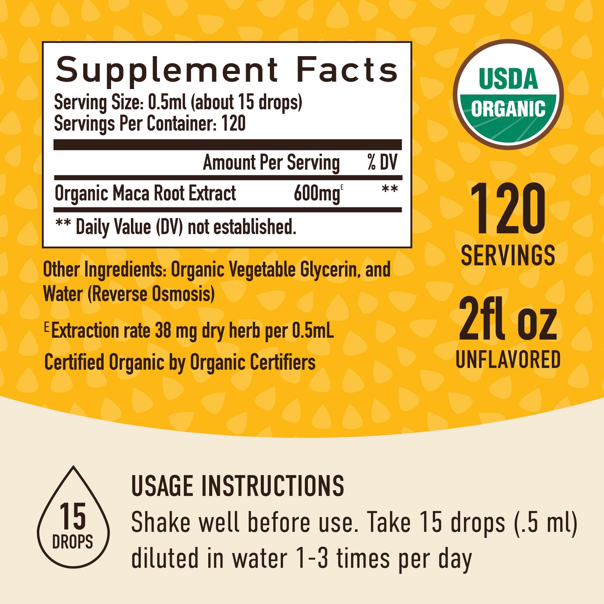Foto 6 | Suplemento Líquido De Raíz De Maca Smnutrition, 60 Ml, 120 Porciones - Venta Internacional.