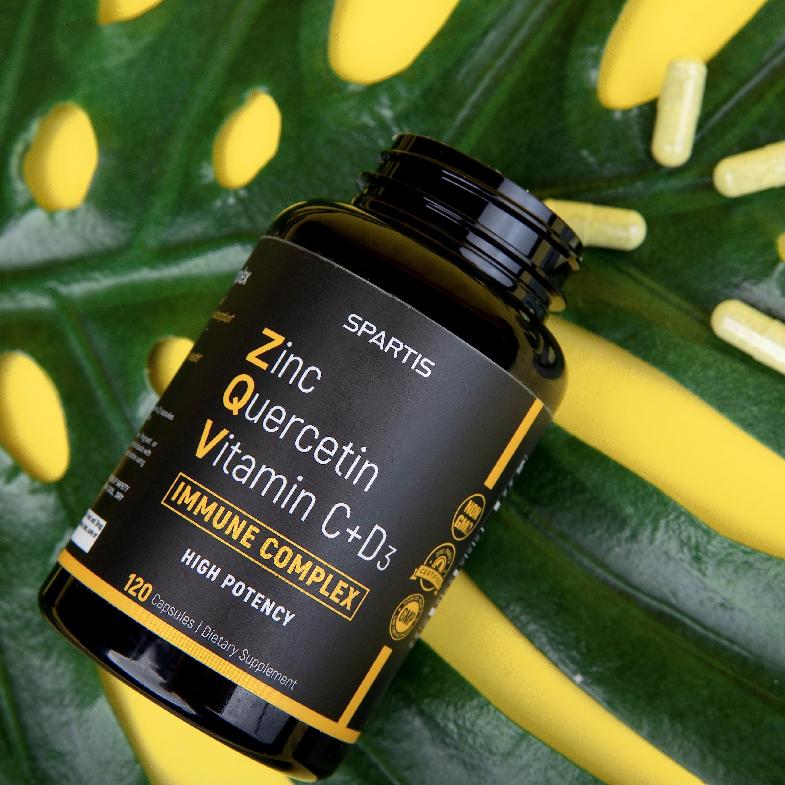 Foto 4 pulgar | Suplemento De Quercetina De Zinc Spartis 500 Mg Con Bromelina Con Vitamina C D3 - Venta Internacional.