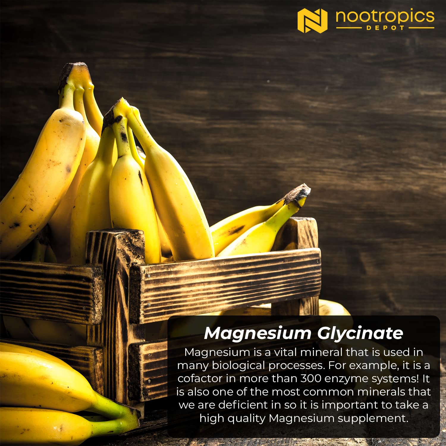 Foto 5 pulgar | Cápsulas De Glicinato De Magnesio Nootropics Depot, 180 Unidades - Venta Internacional.