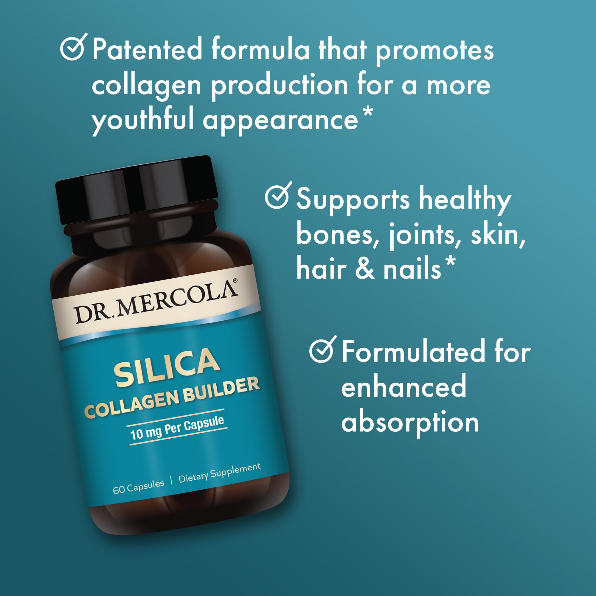 Foto 6 pulgar | Suplemento Dietético Dr. Mercola Silica Collagen Builder 60 Cápsulas - Venta Internacional.