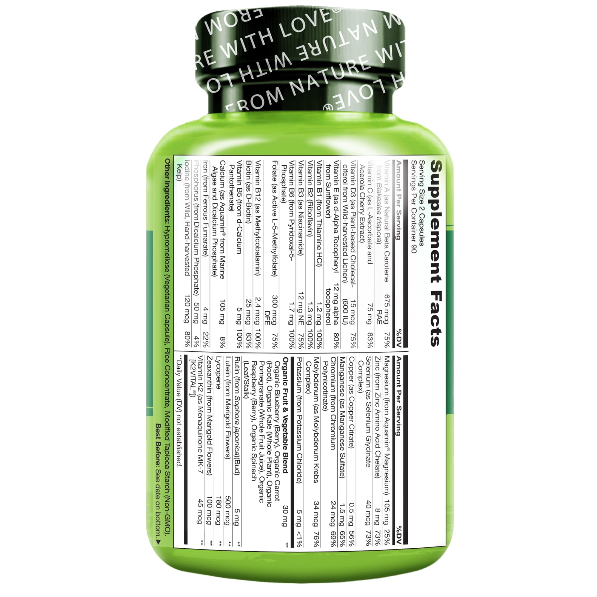 Foto 4 pulgar | Suplemento Multivitamínico Naturelo Whole Food Teens 180 Cápsulas - Venta Internacional.