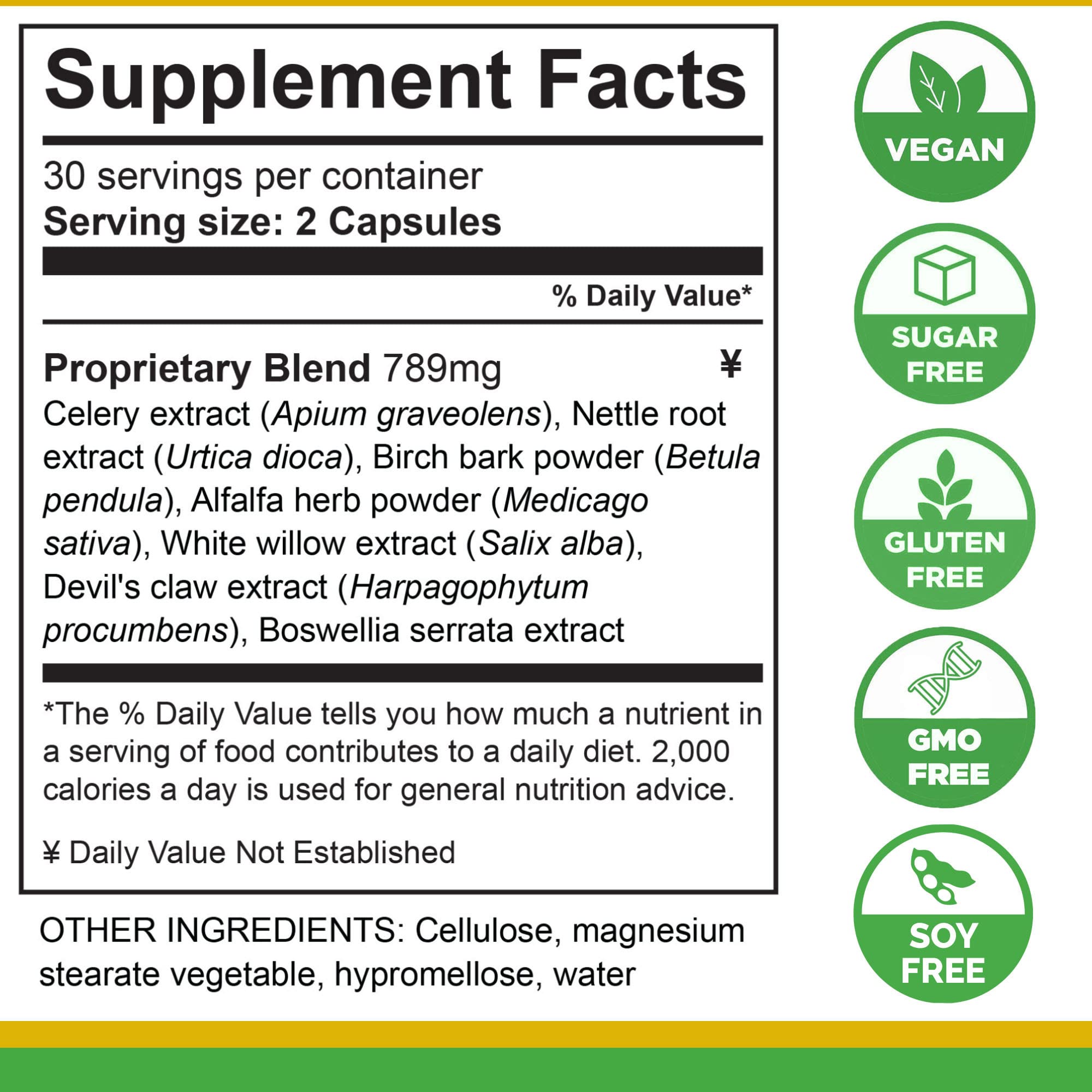Foto 5 pulgar | Supplement Life Tones Uric Acid Support 60 Cápsulas - Venta Internacional.