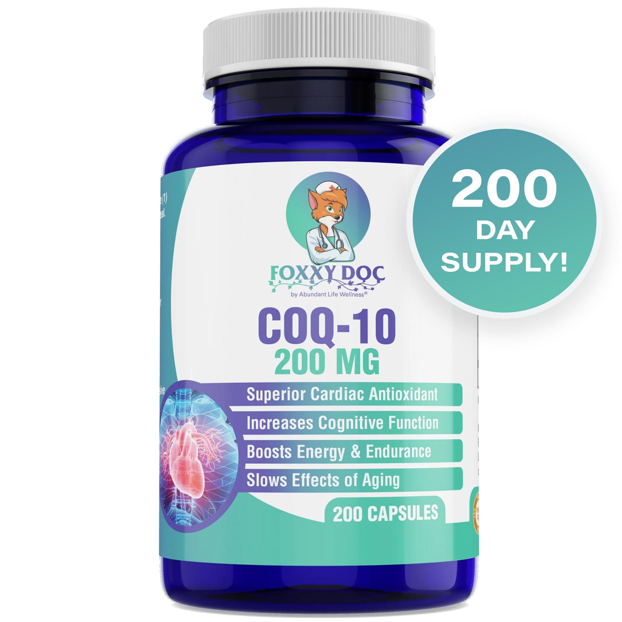 Suplemento Dr. Valerie Nelson Coq10 200 Mg 200 Cápsulas - Venta Internacional.