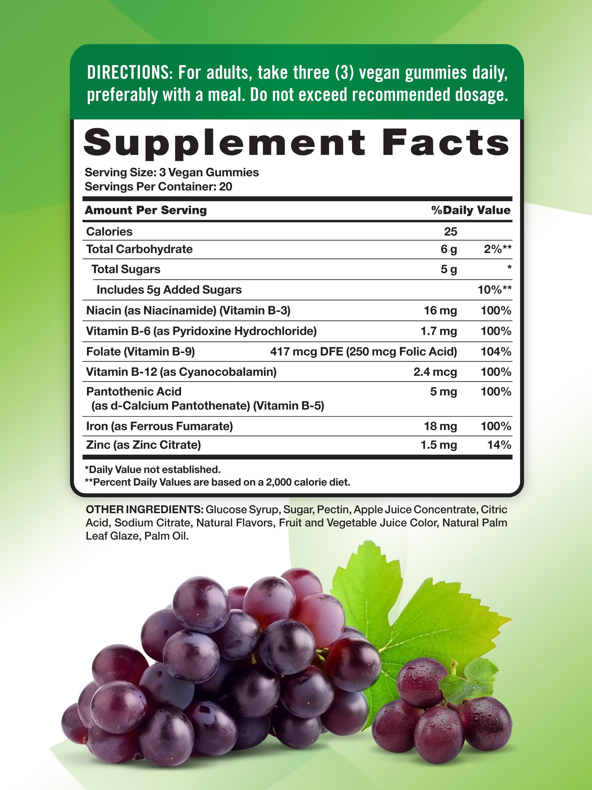Foto 3 pulgar | Suplemento De Hierro Nature's Truth Iron Gummies 60 Gomitas Veganas - Venta Internacional.