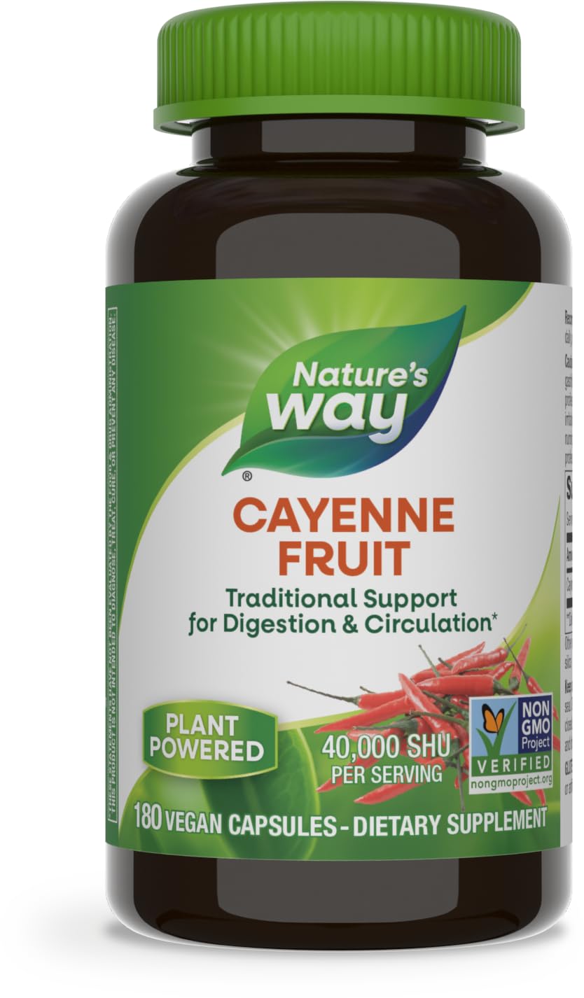 Foto 1 | Suplemento De Pimienta De Cayena Nature's Way 180 Cápsulas - Venta Internacional.