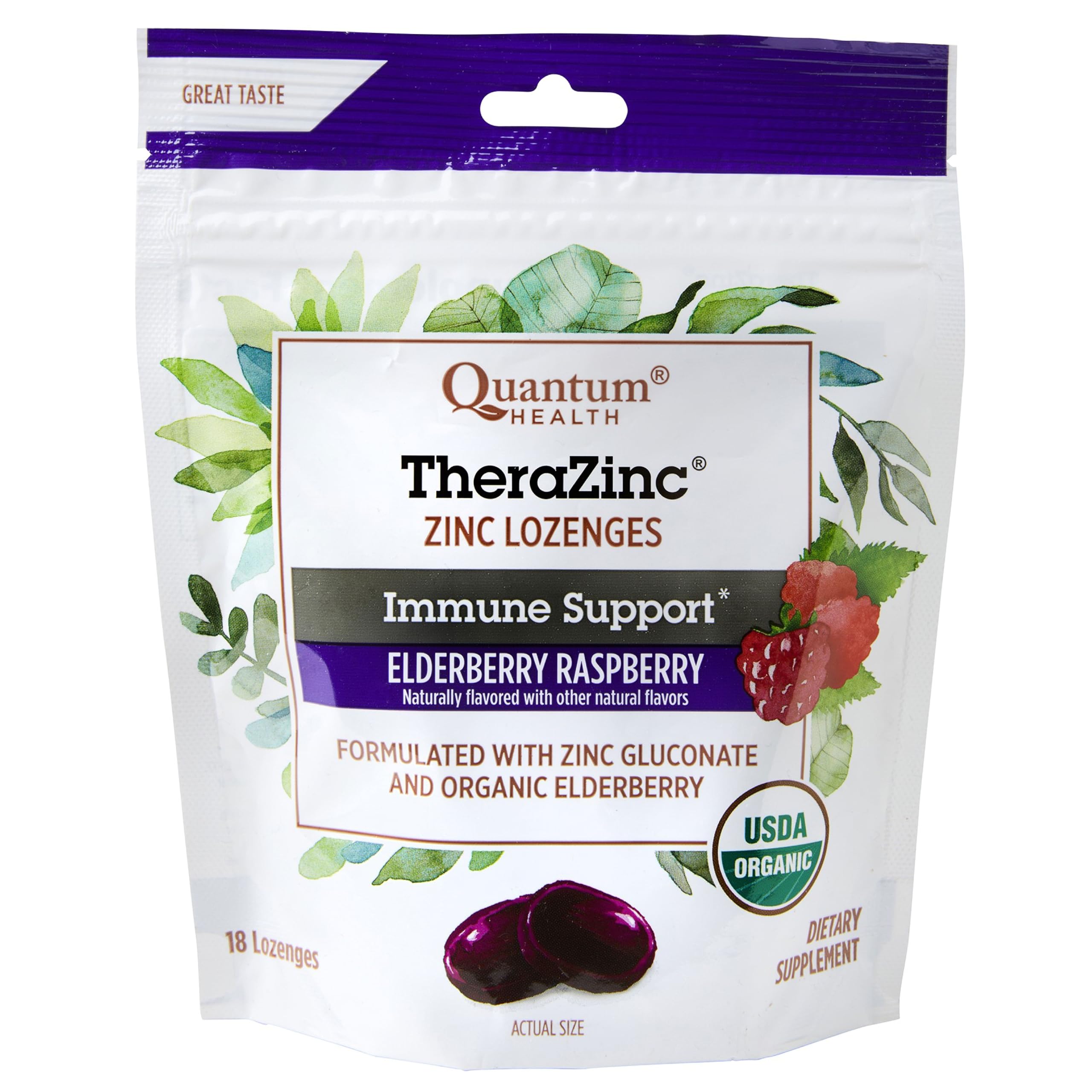 Foto 1 | Pastillas De Zinc Quantum Health Therazinc Organic Saúco - Venta Internacional.