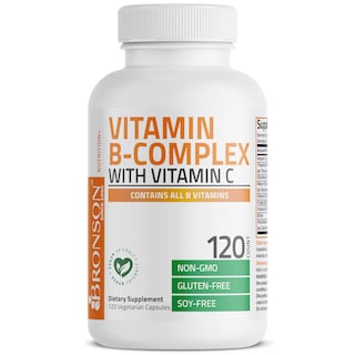 Foto 3 | Complementa El Complejo De Vitamina B Bronson Con Vitamina C 120 Cápsulas - Venta Internacional.