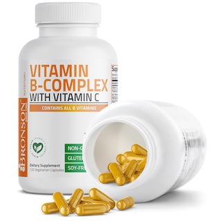 Foto 5 | Complementa El Complejo De Vitamina B Bronson Con Vitamina C 120 Cápsulas - Venta Internacional.