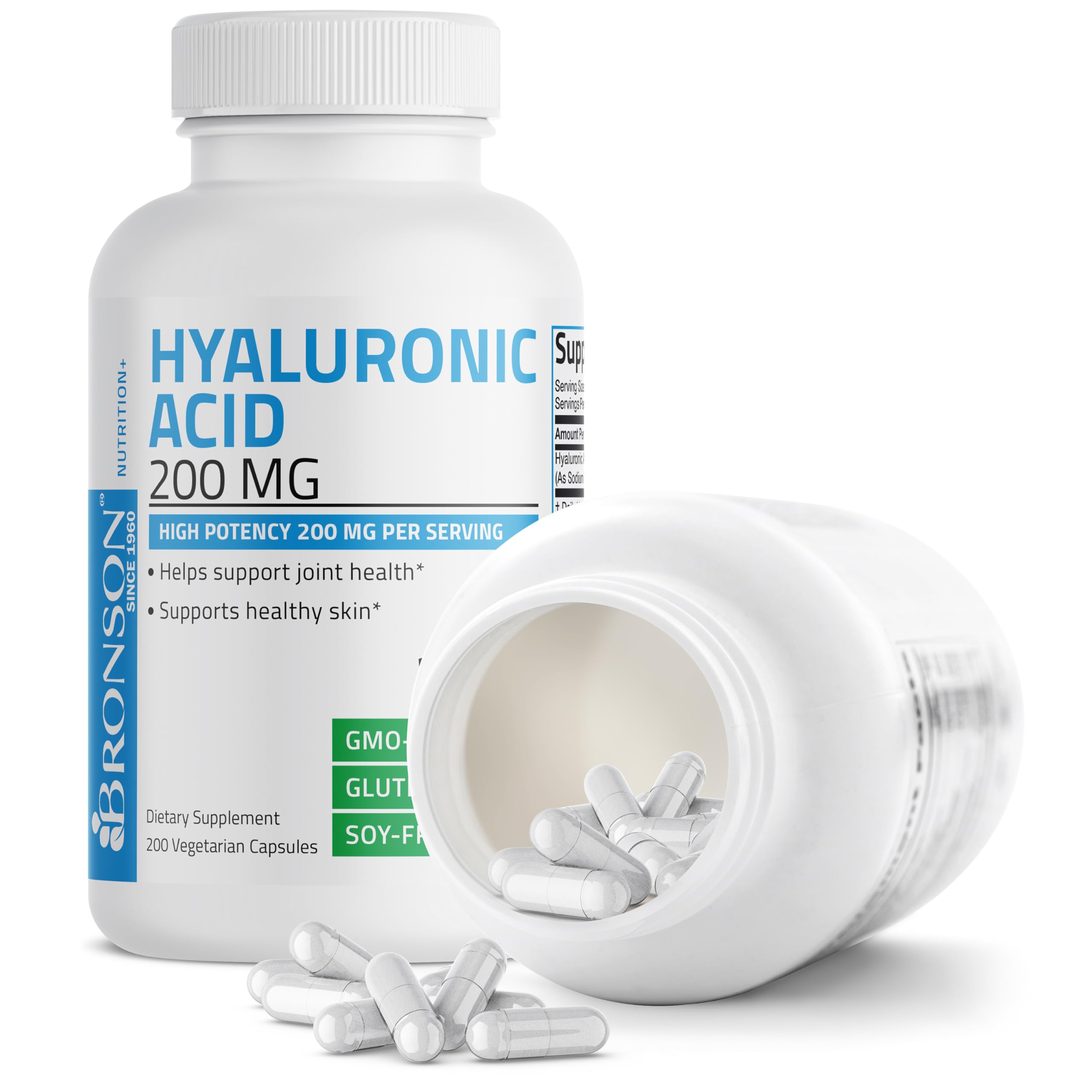 Foto 6 | Suplemento De Ácido Hialurónico Bronson De 200 Mg Para Apoyar Las Articulaciones Y La Piel - Venta Internacional.