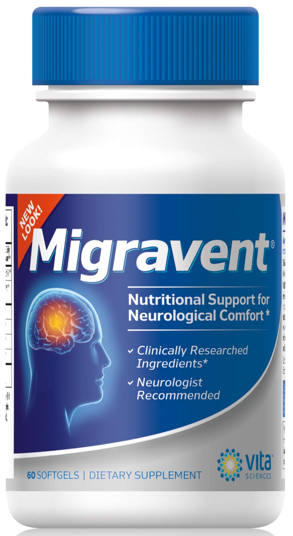 Suplemento Vita Sciences Miravent Migraine Relief, 60 Unidades - Venta Internacional.