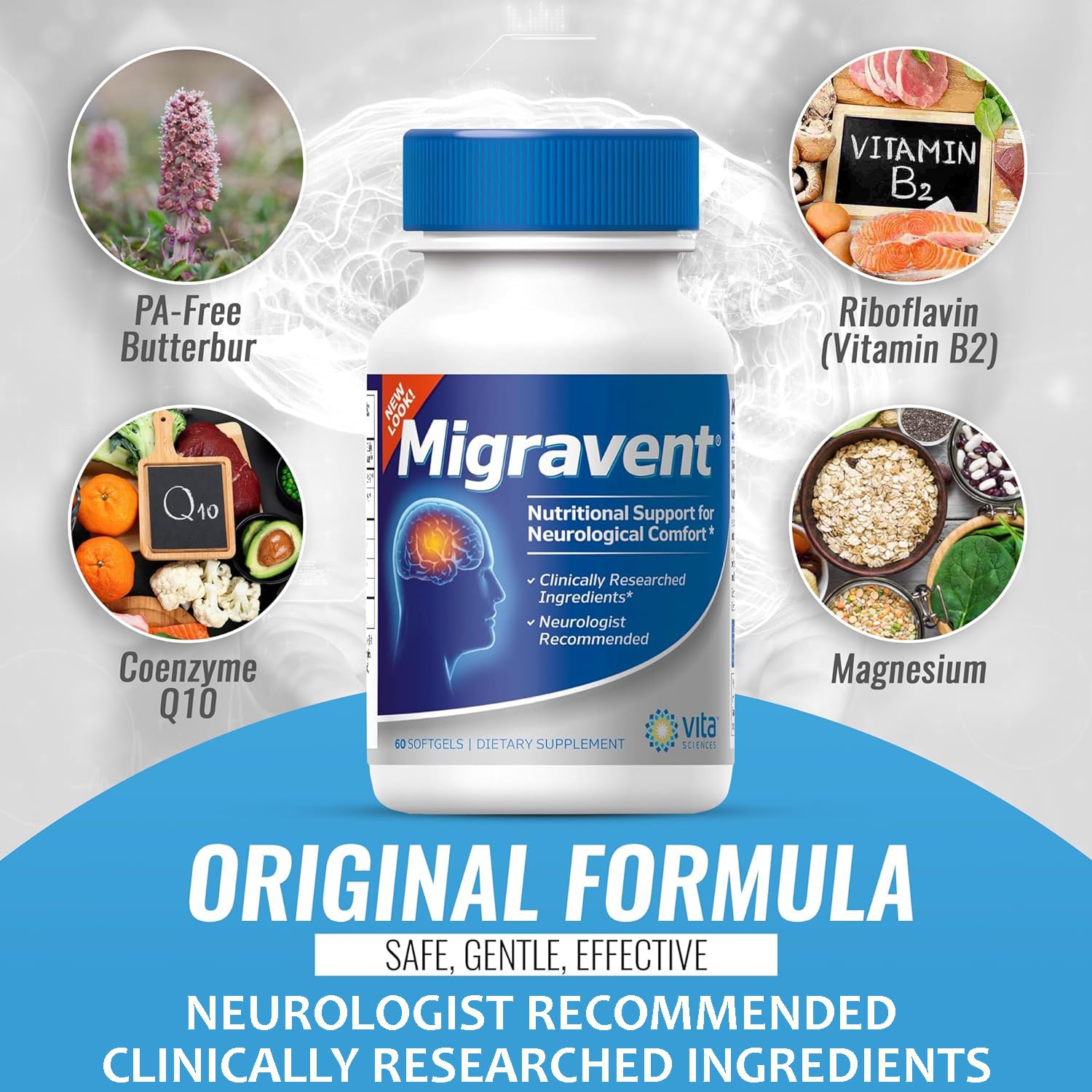 Foto 3 pulgar | Suplemento Vita Sciences Miravent Migraine Relief, 60 Unidades - Venta Internacional.