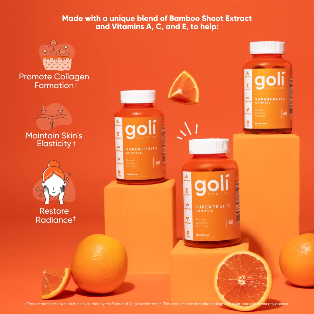 Foto 4 pulgar | Suplemento Goli Superfruits Beauty Gommy Vitamin 60 Unidades - Venta Internacional.
