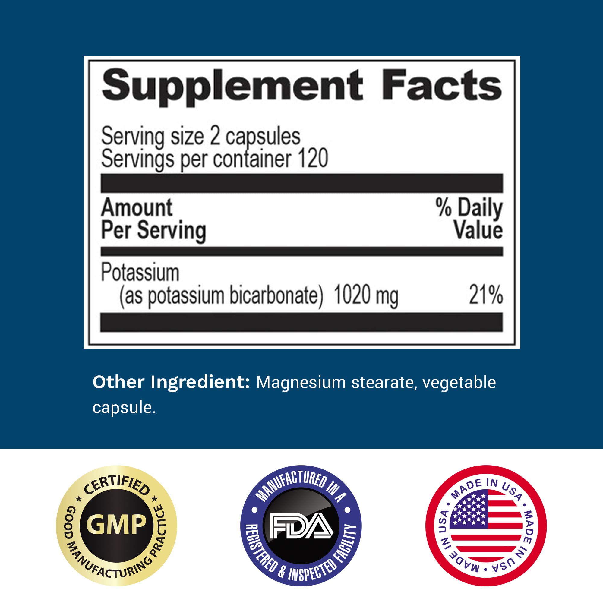 Foto 5 pulgar | Suplemento De Potasio Life Enhance, 1020 Mg, 240 Cápsulas - Venta Internacional.