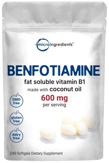 Foto 1 | Suplemento De Microingredientes: Vitamina B1, Benfotiamina, 600 Mg - Venta Internacional.