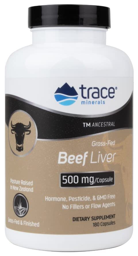 Foto 2 pulgar | Suplemento Trace Minerals Ancestral Beef Hígado 180 Cápsulas - Venta Internacional.