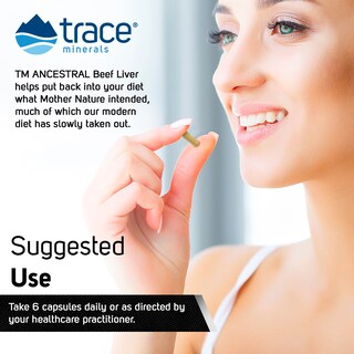 Foto 4 | Suplemento Trace Minerals Ancestral Beef Hígado 180 Cápsulas - Venta Internacional.