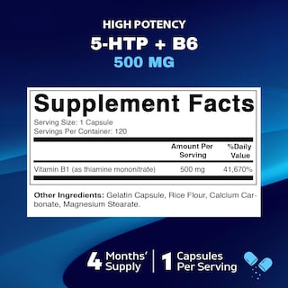 Foto 2 | Suplemento Vitamático De Vitamina B1 (tiamina) 500 Mg 120 Cápsulas - Venta Internacional.