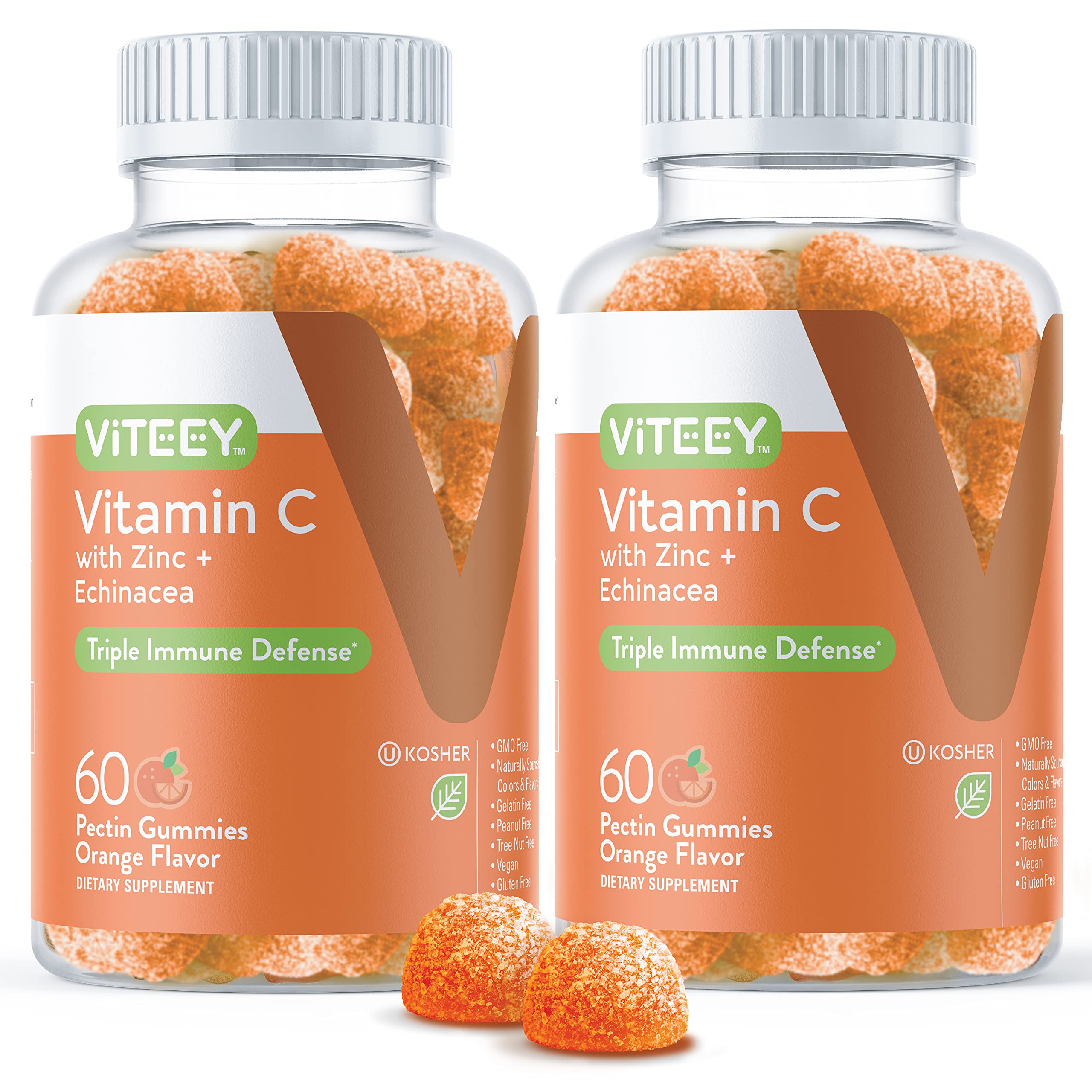 Foto 2 pulgar | Gomitas De Vitamina C Viteey Para Adultos Y Adolescentes Con Zinc Y Equinácea - Venta Internacional.