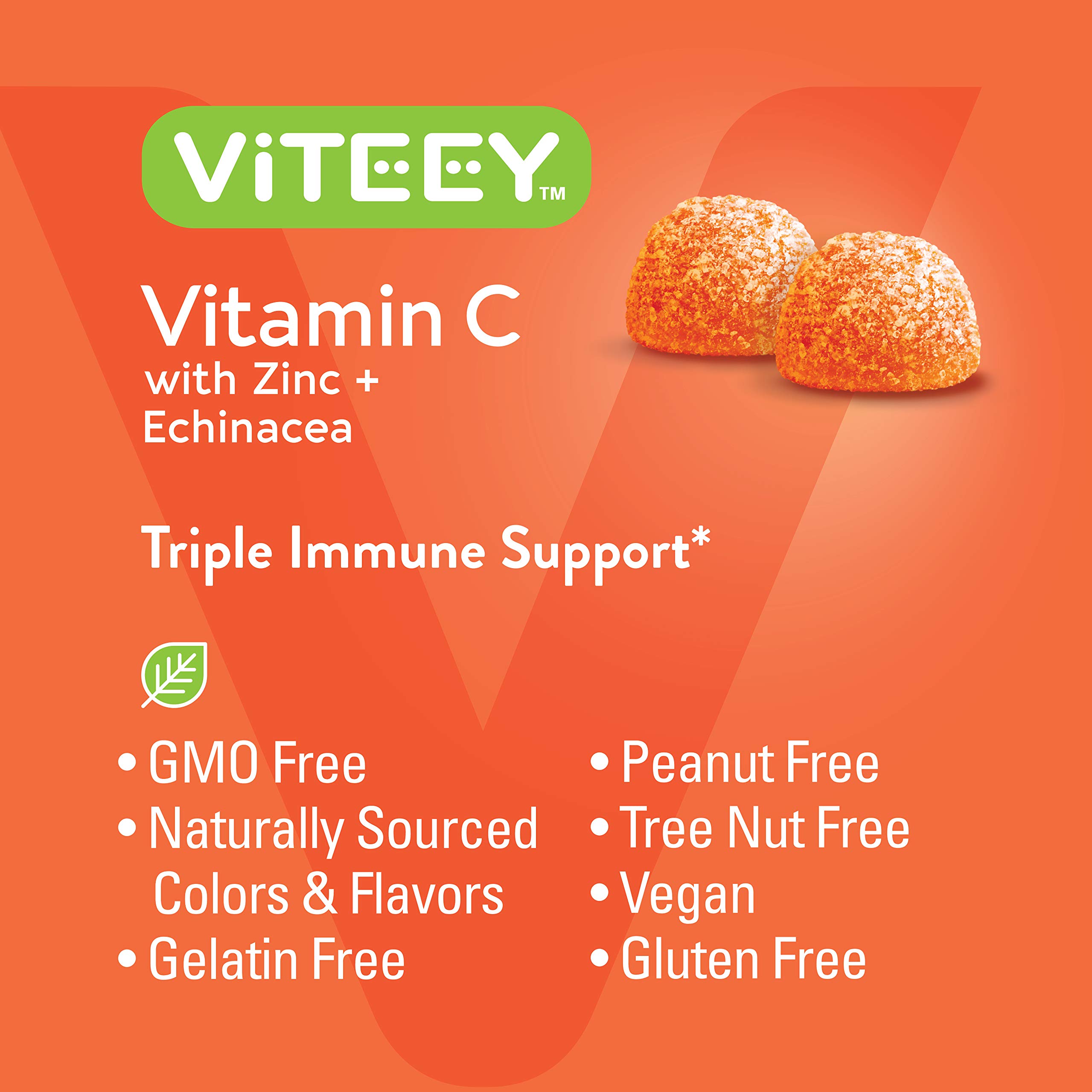 Foto 6 pulgar | Gomitas De Vitamina C Viteey Para Adultos Y Adolescentes Con Zinc Y Equinácea - Venta Internacional.