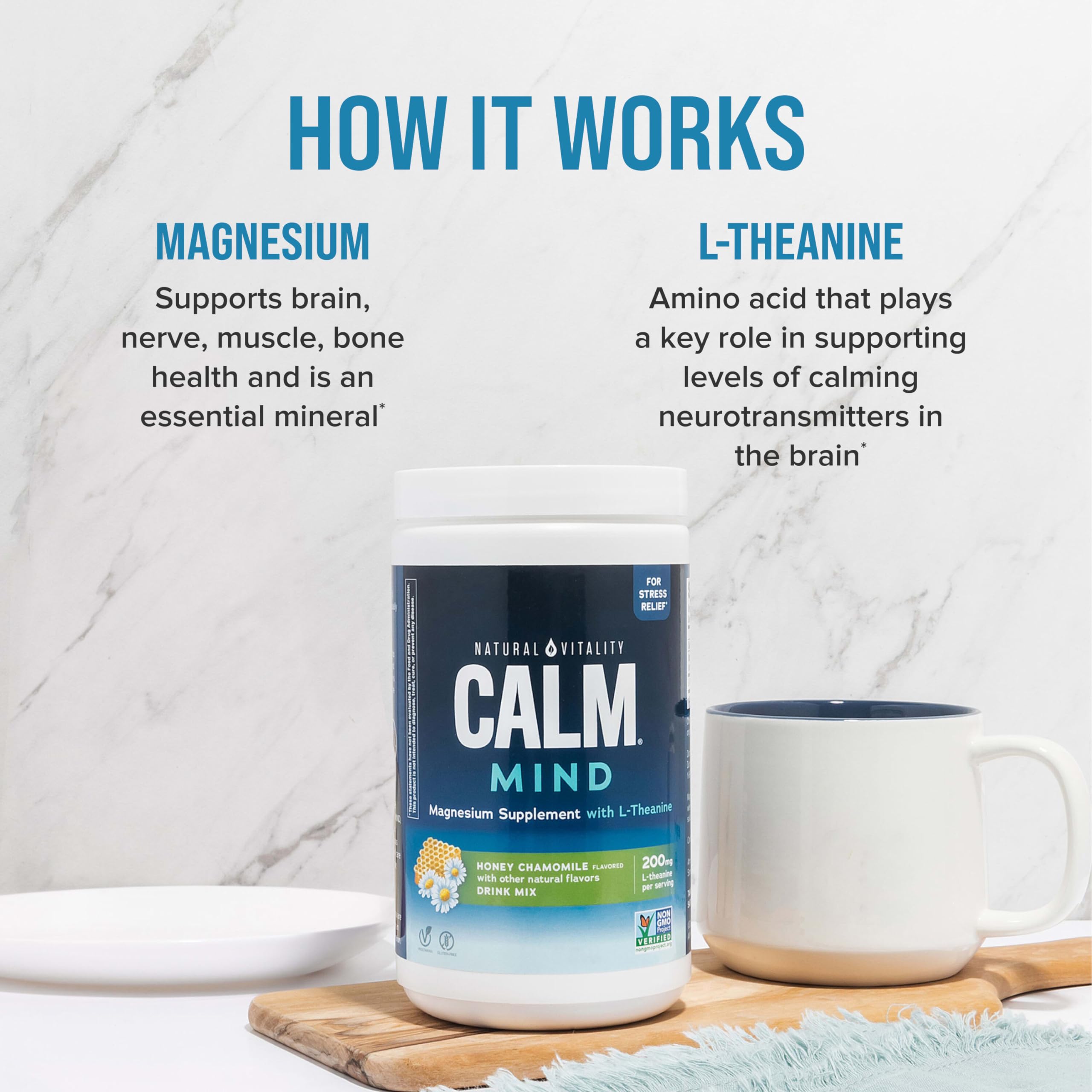 Foto 6 | Suplemento De Citrato De Magnesio Natural Vitality Calm Mind 355 Ml - Venta Internacional.