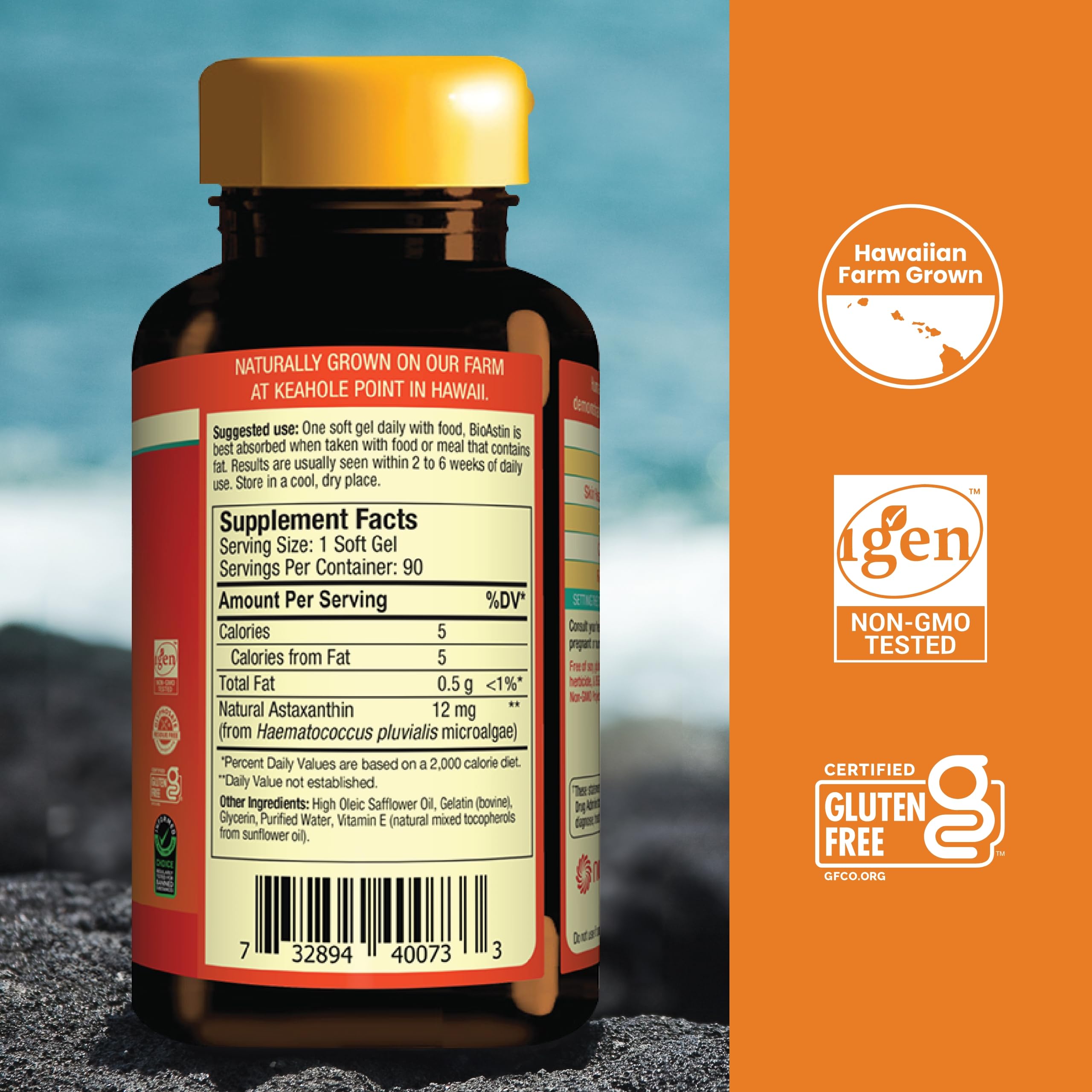 Foto 3 pulgar | Suplemento Nutrex Hawaii Bioastin De Astaxantina Hawaiana 12 Mg - Venta Internacional.