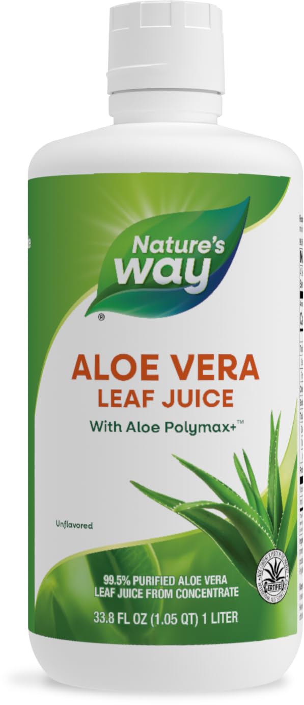 Zumo De Hojas De Aloe Vera Nature's Way Aloe Polymax+ 1l - Venta Internacional.