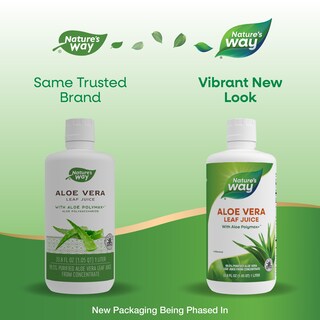 Foto 2 | Zumo De Hojas De Aloe Vera Nature's Way Aloe Polymax+ 1l - Venta Internacional.