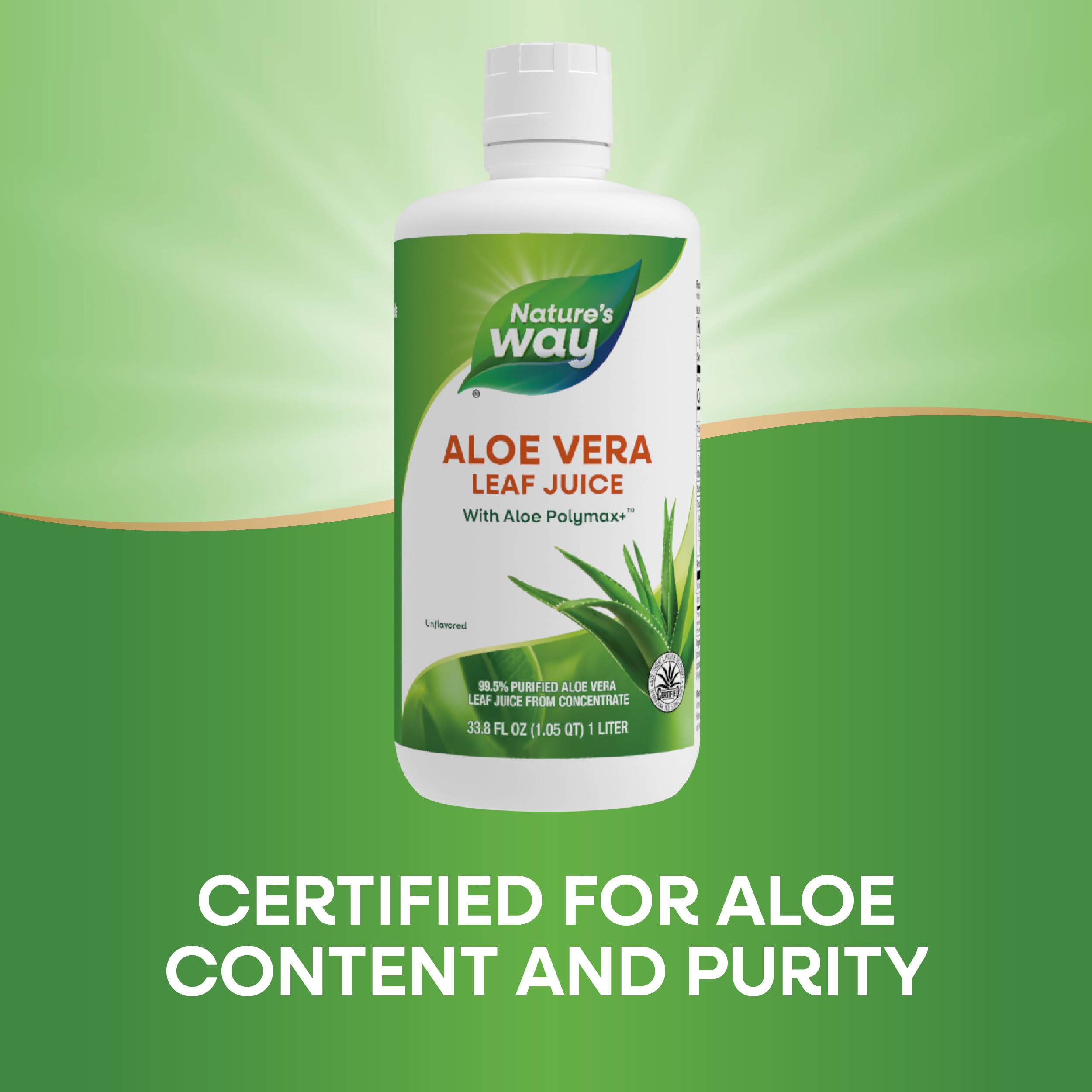 Foto 5 pulgar | Zumo De Hojas De Aloe Vera Nature's Way Aloe Polymax+ 1l - Venta Internacional.