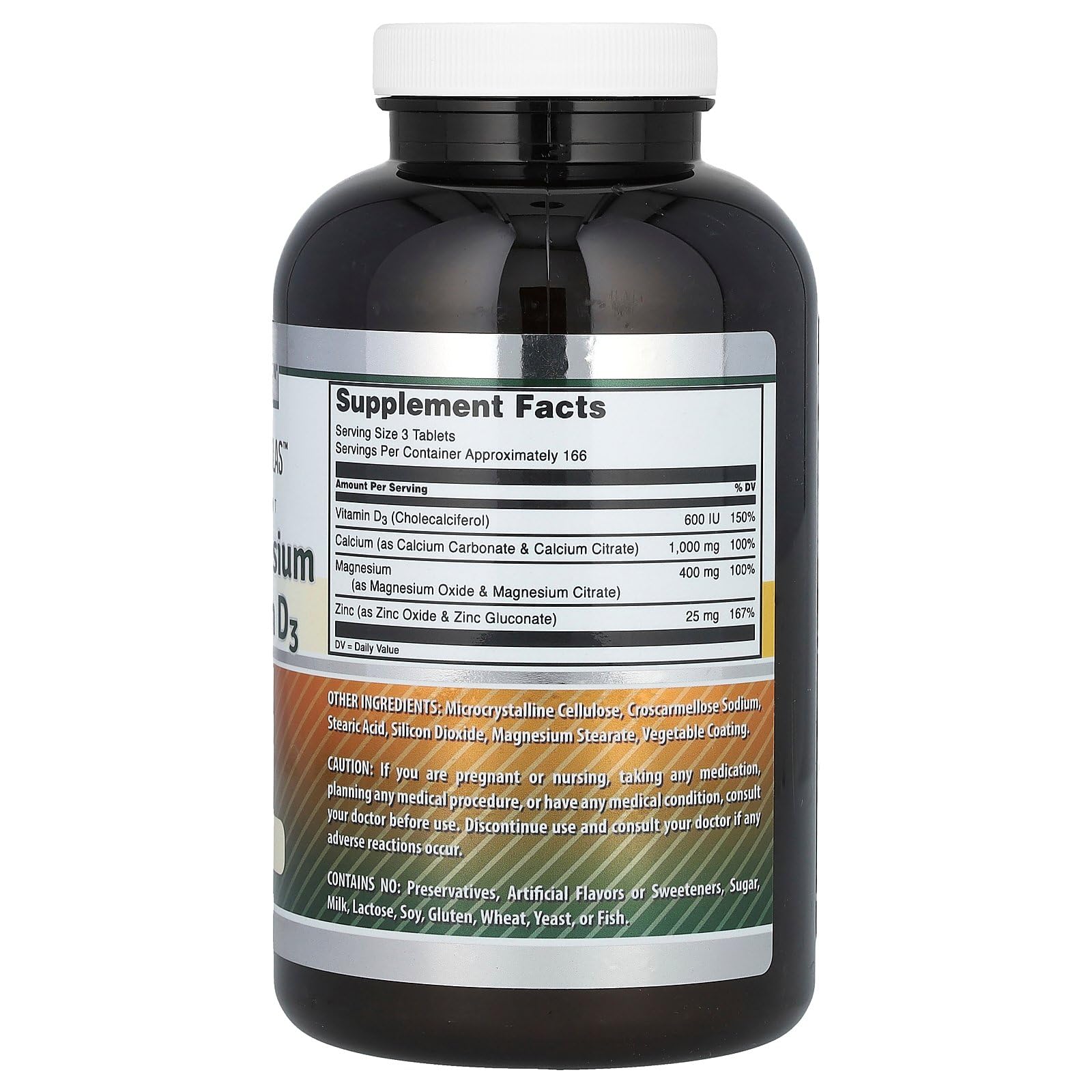 Foto 3 pulgar | Suplemento Amazing Formulas: Calcio, Magnesio, Zinc Y Vitamina D3, 500 Comprimidos - Venta Internacional.