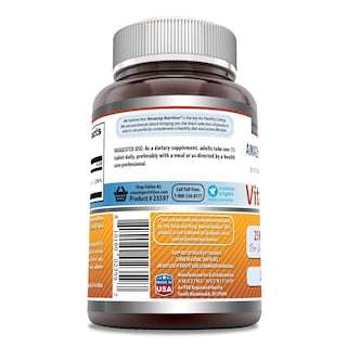 Foto 3 | Suplemento Amazing Formulas Con Vitamina B6, Piridoxina, 25 Mg, 250 Comprimidos - Venta Internacional.